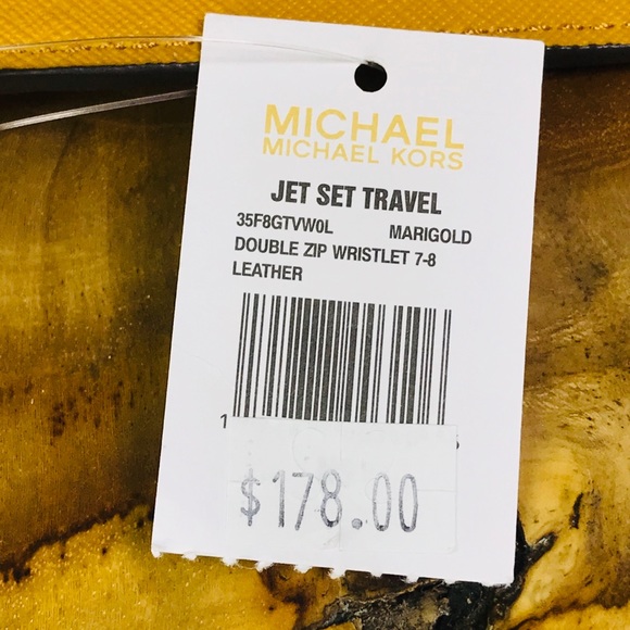 Michael Kors Jet Set Travel Double Zip Wristlet - Picture 8 of 8